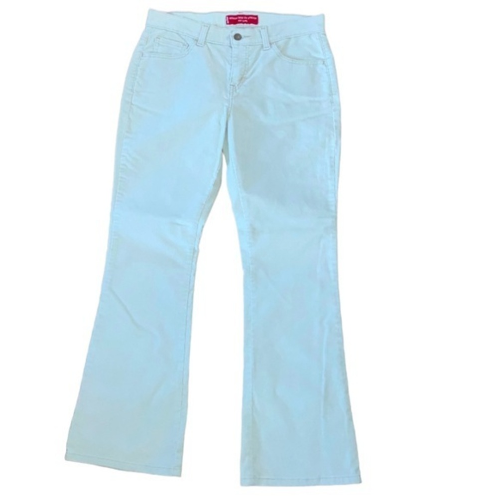 Vintage 90’s Levi’s Bootcut Stretch Corduroy Cream Color Jeans Size 6 Petite